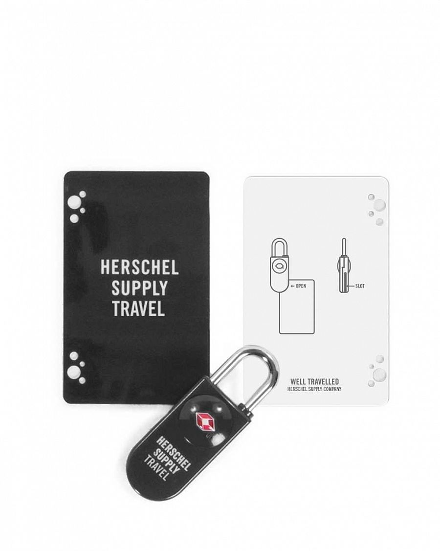 Замок навесной багажный кодовый Herschel TSA Card Lock Black отзывы