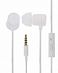 Наушники с регулятором WeSC Piccolo in-ear headphones White