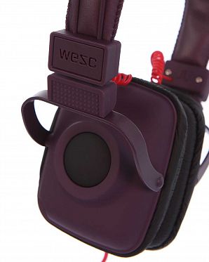 Наушники с микрофоном проводные складные WeSC Maraca On Ear Headphones Raisin