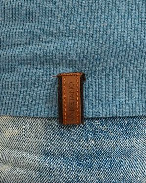 Футболка женская летняя на широкой резинке Naketano Wolle Dizzy VIII Light Blue Melange