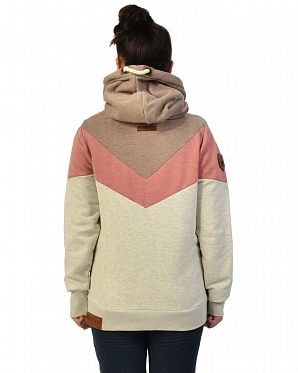 Толстовка женская с капюшоном Naketano Patty Immer Hande hoch Politik Mel Толстовка женская с капюшоном Naketano Patty Immer Hande hoch Politik Mel