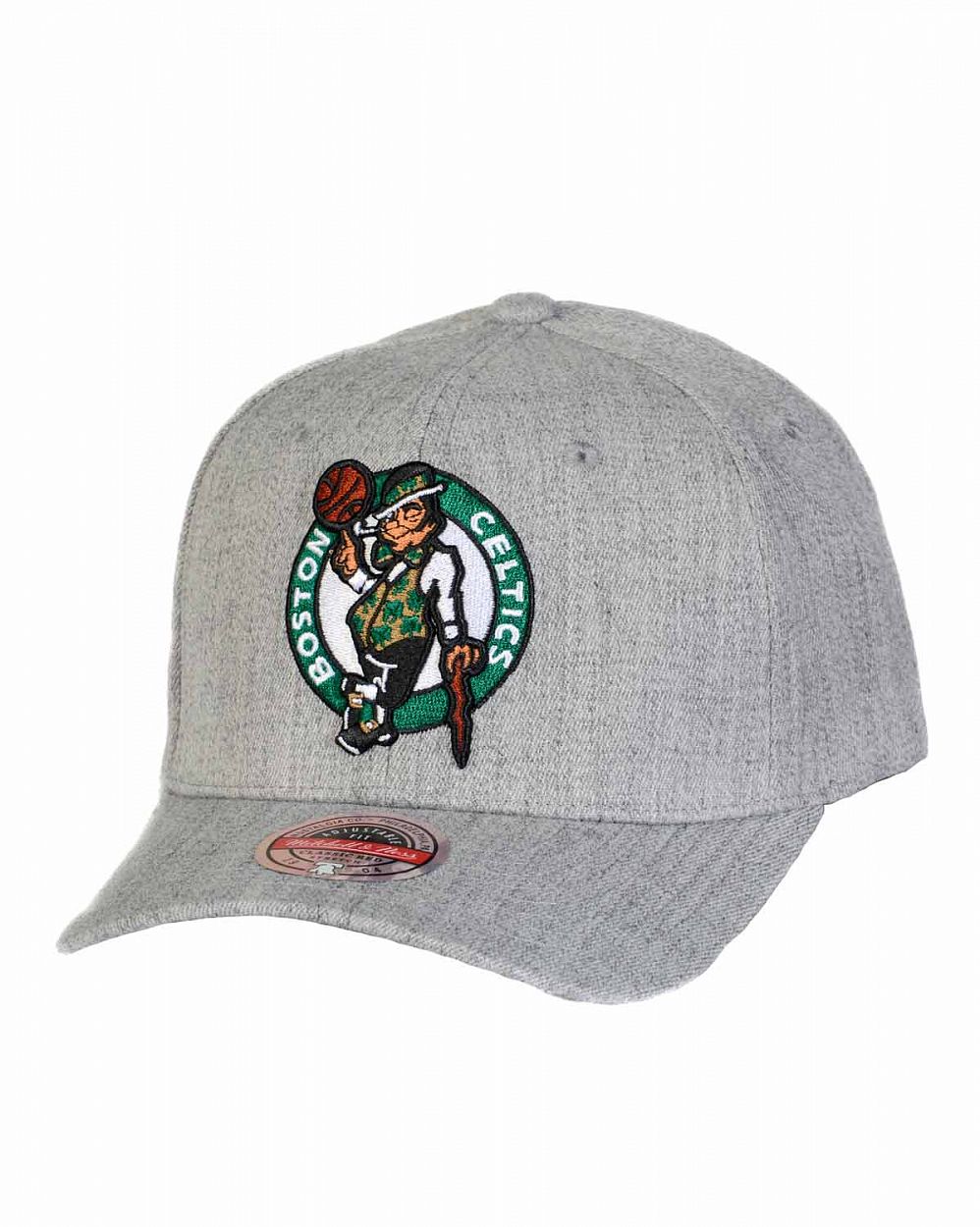 Бейсболка с изогнутым козырьком Mitchell and Ness HEATHER REDLINE Boston Celtics Grey отзывы