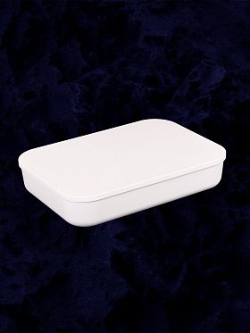 Контейнер АЛИ ЧАЙНА с крышкой SH179, 14 L, Большой Низкий Белый