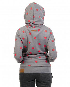 Толстовка женская с капюшоном Naketano Oskar mein Junge Dark Grey Mel Толстовка женская с капюшоном Naketano Oskar mein Junge Dark Grey Mel
