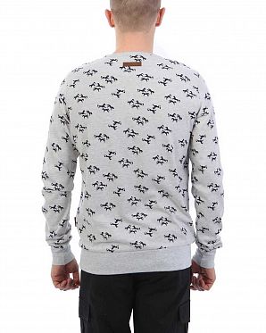 Толстовка мужская свитшот легкий Naketano Asgardian Grey Horse Толстовка мужская свитшот легкий Naketano Asgardian Grey Horse