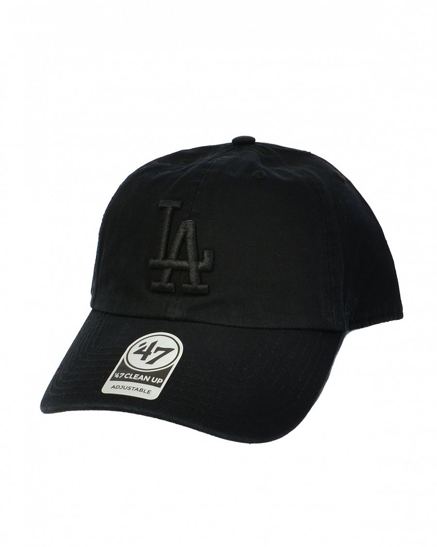Бейсболка классическая с изогнутым козырьком '47 Brand Clean Up Los Angeles Dodgers BKQ Black отзывы