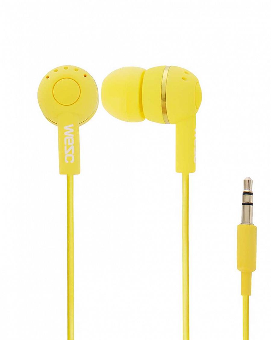 Наушники вакуумные WeSC Kazoo in-ear headphones Yellow отзывы