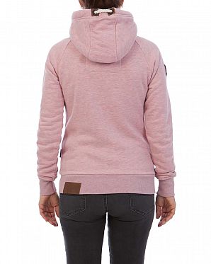 Толстовка женская на молнии с капюшоном Naketano Brazzo Schmutzmuschi Pink