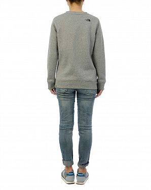 Толстовка женская свитшот хлопок The North Face Red Box Pocket Sweat Gray