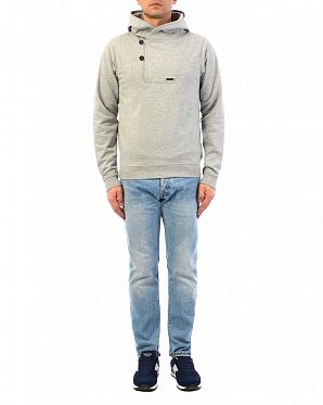 Толстовка мужская с капюшоном Iriedaily Ean Effort Hoody Grey Mel