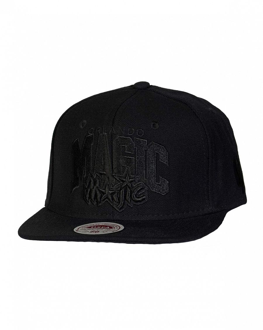 Бейсболка с прямым козырьком Mitchell and Ness TEAM ARCH TONAL Orlando Magic Black отзывы