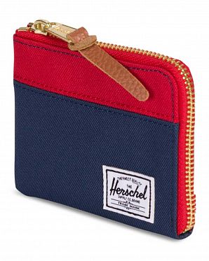 Кошелек на молнии и слотом для карт Herschel Johnny Red Navy Кошелек на молнии и слотом для карт Herschel Johnny Red Navy