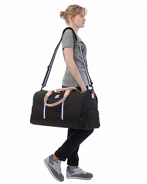 Сумка дорожная с отделом для обуви Herschel Novel Red Khaki Stripe