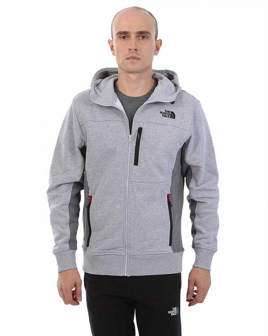 Толстовка мужская на молнии с капюшоном флисовая The North Fine Full Light Grey отзывы Толстовка мужская на молнии с капюшоном флисовая The North Fine Full Light Grey отзывы
