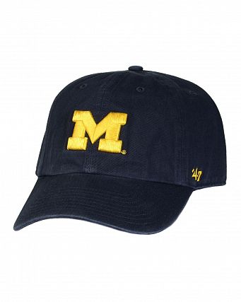 Бейсболка  '47 Brand Clean Up University of Michigan Navy