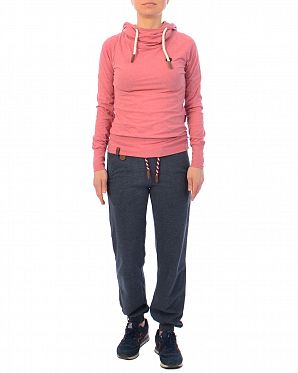 Лонгслив женский с капюшоном Naketano Mandy Foggy Rose Лонгслив женский с капюшоном Naketano Mandy Foggy Rose