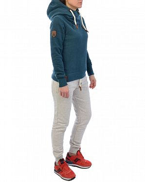 Толстовка женская с капюшоном Naketano Dirty Schmierlappen Dirty Deep Blue Green