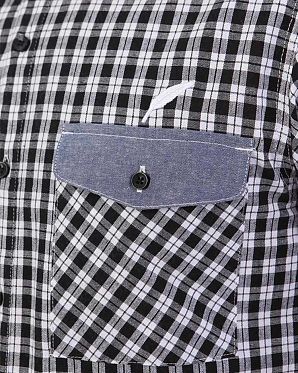 Рубашка мужская с длинным рукавом Publish Brand USA Ascott Black