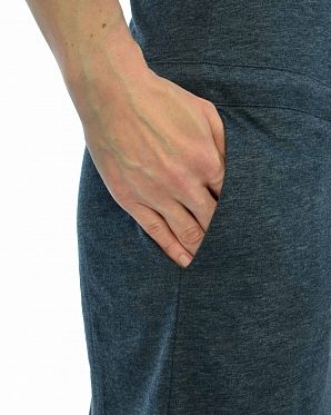 Платье женское короткий рукав и карманами Naketano El Majmuni IV Indigo Blue Melange Платье женское короткий рукав и карманами Naketano El Majmuni IV Indigo Blue Melange