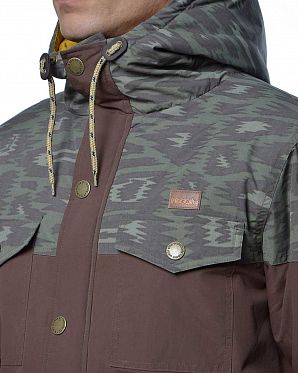 Куртка водоотталкивающая демисезонная Iriedaily Insulaner Chocolate