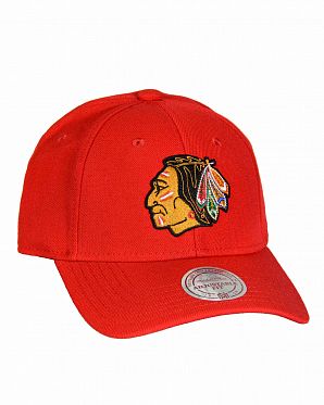 Бейсболка с изогнутым козырьком Mitchell and Ness New Low Pro Chicago Blackhawks Red Бейсболка с изогнутым козырьком Mitchell and Ness New Low Pro Chicago Blackhawks Red
