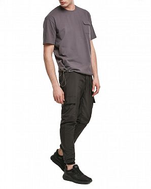 Джоггеры мужские Urban Classics Cargo Nylon Track Pants TB3669 Black Джоггеры мужские Urban Classics Cargo Nylon Track Pants TB3669 Black