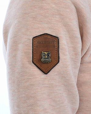 Толстовка женская на молнии с высоким воротом Naketano Monsterbumserin Pastel Pink