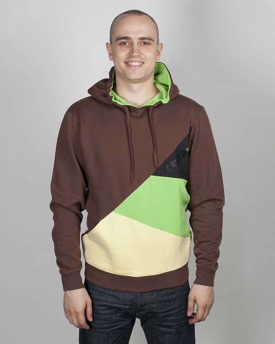 Толстовка Iriedaily Diagonal Hooded Sweat Chocolate отзывы