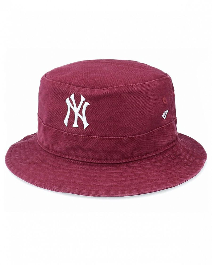 Панама из толстого хлопка универсальная '47 Brand Bucket New York Yankees KMA Dark Maroon отзывы