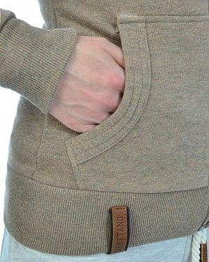 Толстовка женская на молнии с высоким воротом Naketano Monsterbumserin Dunnschiss Kotze