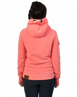 Толстовка женская с капюшоном Naketano Schmierlappen IX Coral Red Толстовка женская с капюшоном Naketano Schmierlappen IX Coral Red