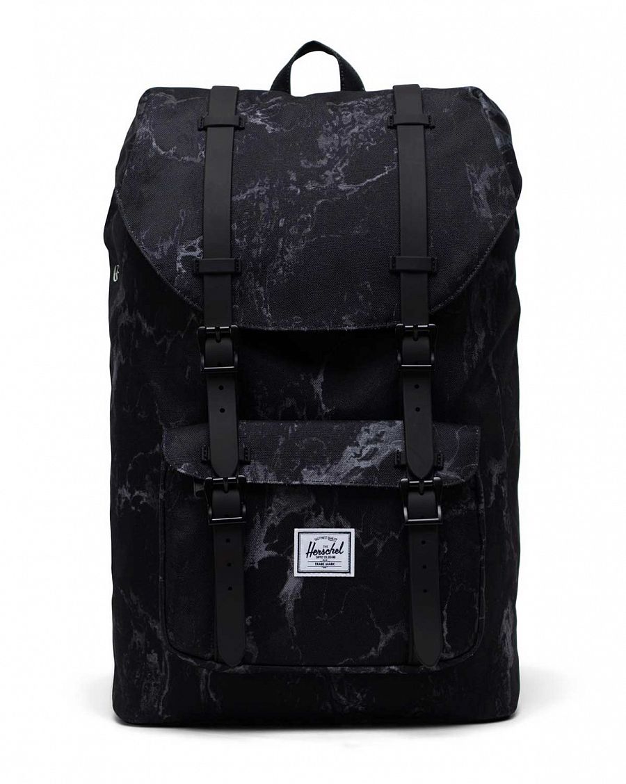 Рюкзак городской для ноутбука 13 дюймов Herschel L. America Mid Black Marble отзывы Рюкзак городской для ноутбука 13 дюймов Herschel L. America Mid Black Marble отзывы