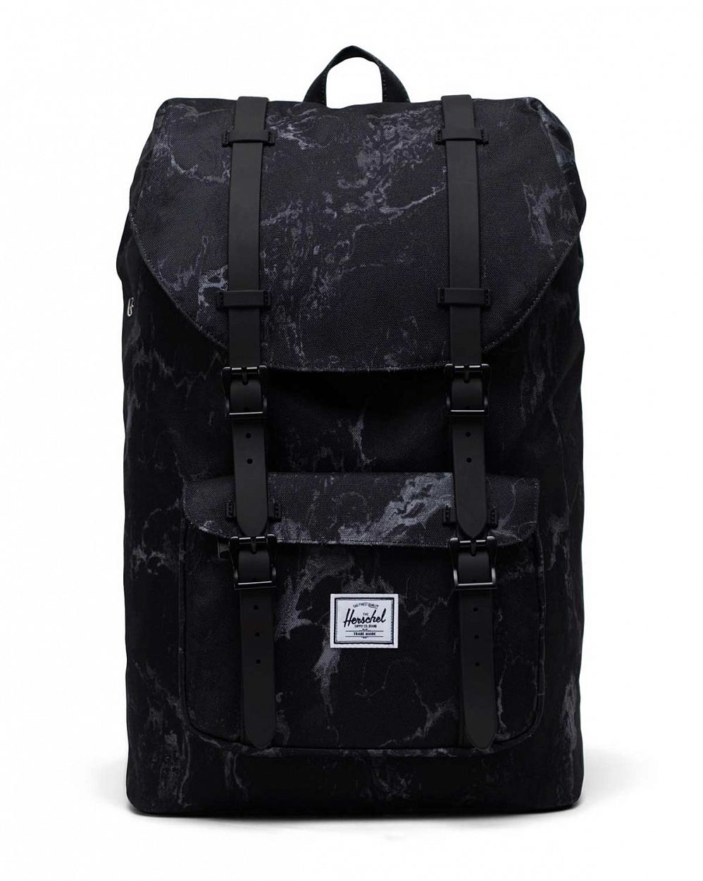 Рюкзак городской для ноутбука 13 дюймов Herschel L. America Mid Black Marble отзывы