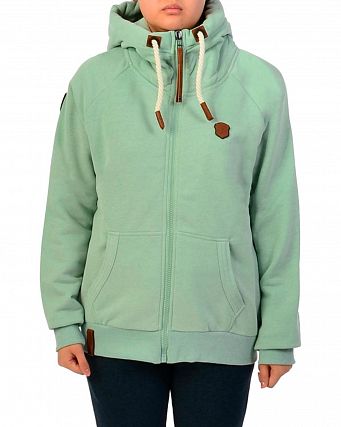 Толстовка женская на молнии с капюшоном Naketano Brazzo Milky Green Melange