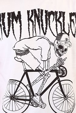 Футболка мужская Rum Knuckles Rider White Футболка мужская Rum Knuckles Rider White