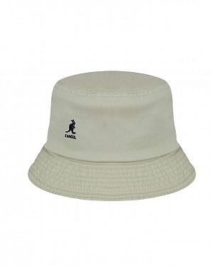 Панама универсальная из толстого хлопка Kangol K4224HT WASHED BUCKET Khaki