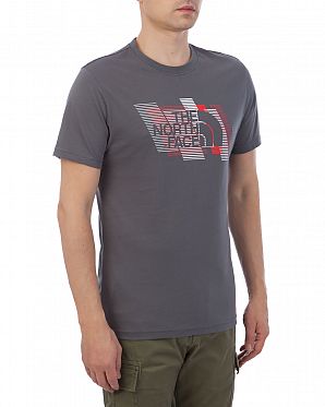 Футболка мужская The North Face New Stripe 19 Tee Grey Футболка мужская The North Face New Stripe 19 Tee Grey