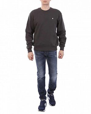 Толстовка мужская на флисе Carhartt Madison Sweat Asphalt Толстовка мужская на флисе Carhartt Madison Sweat Asphalt