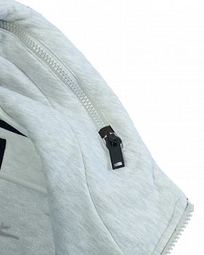 Толстовка женская на молнии с высоким воротом Naketano Wuppi Puppi Amazing Grey