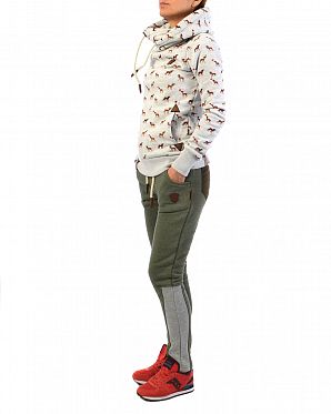 Джоггеры женские Naketano Two Ton Pocket Double Ton Green Grey Джоггеры женские Naketano Two Ton Pocket Double Ton Green Grey