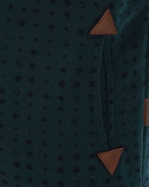 Толстовка женская с капюшоном Naketano Darthovic Dirty Green Star