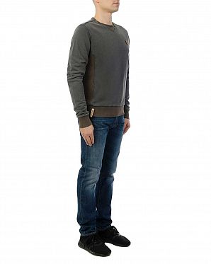 Толстовка мужская свитшот Naketano Schwanz mit Bravour Grey Толстовка мужская свитшот Naketano Schwanz mit Bravour Grey