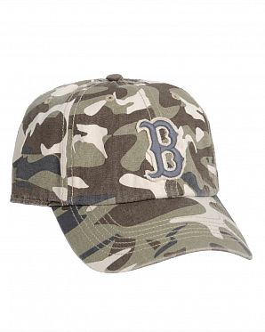 Бейсболка  '47 Brand Clean Up Red Sox II Brown Camo