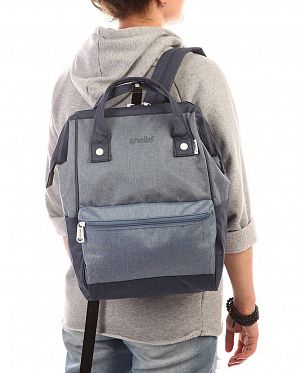 Рюкзак водостойкий с двумя ручками Anello Kuchigane Japan Denim Multi Рюкзак водостойкий с двумя ручками Anello Kuchigane Japan Denim Multi