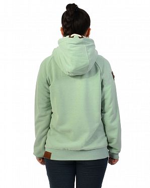 Толстовка женская на молнии с капюшоном Naketano Brazzo Milky Green Melange Толстовка женская на молнии с капюшоном Naketano Brazzo Milky Green Melange