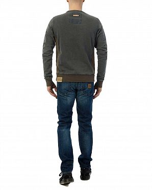 Толстовка мужская свитшот Naketano Schwanz mit Bravour Grey Толстовка мужская свитшот Naketano Schwanz mit Bravour Grey