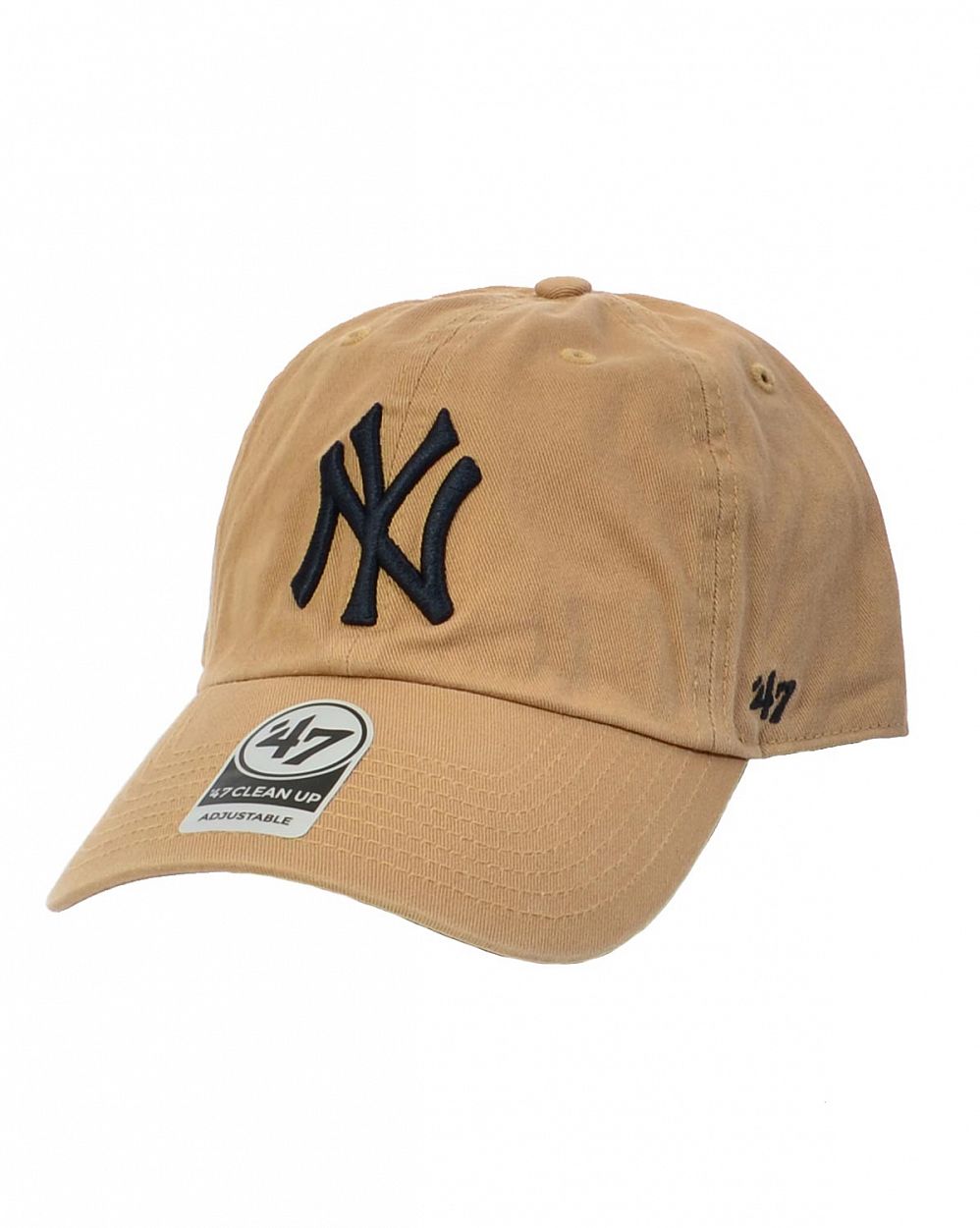 Бейсболка классическая с изогнутым козырьком '47 Brand Clean Up New York Yankees KHB Khaki отзывы