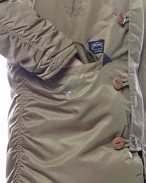 Пуховик водонепроницаемый на гусином пуху Корея NudeBones Brown Пуховик водонепроницаемый на гусином пуху Корея NudeBones Brown