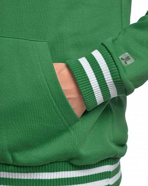 Толстовка мужская с капюшоном и карманом WeSC Icon Green