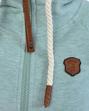 Толстовка женская на молнии с капюшоном Naketano Brazzo Wiederkauer Grun Melange